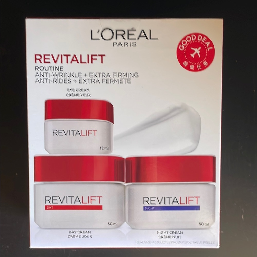 L'Oreal Revitalift Anti-Wrinkle Skincare Moisturizer Eye Cream Day & Night Cream
